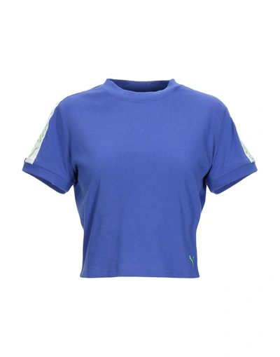 Fenty X Puma T-shirts In Bright Blue