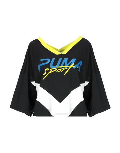 Puma T-shirts In Black