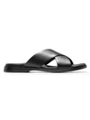 Cole Haan Men's Goldwyn 2.0 Crossband Slip On Slide Sandals In Black