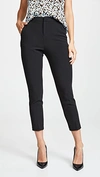 L Agence Ludivine Crease Front Crop Trousers In Black