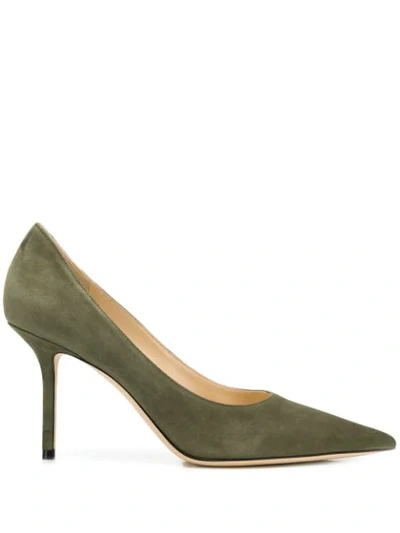 Jimmy Choo Love 85 Pumps In Green