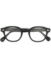 Moscot Round Frame Glasses In Black