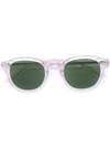 Moscot Clear Frame Sunglasses In Purple