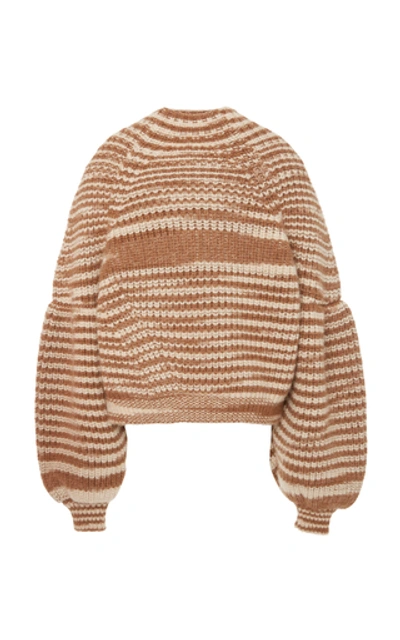 Ulla Johnson Raquel Ribbed Alpaca-blend Sweater In Stripe