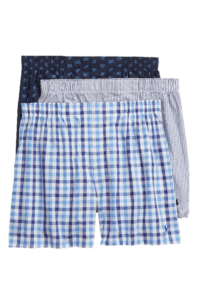 Polo Ralph Lauren Patterned Classic Fit Boxers - Pack Of 3 In Elephant/ Jones/ Milton