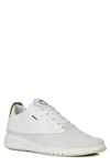 Geox Men's Aerantis Lace-up Sneakers In Papyrus/ White Suede