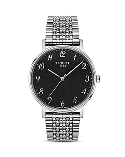 Tissot Everytime Black Dial Mens Watch T109.610.11.077.00 In Black,silver Tone