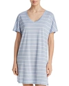 Hanro Laura Oversized Sleep Tee In Dreamy Blue