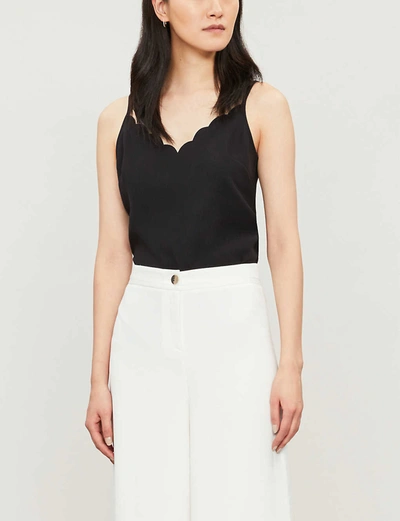 Ted Baker Siina Scalloped Camisole Top In Black