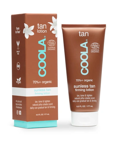 Coola Sunless Tan Firming Self Tanner Lotion With Shea Butter And Caffeine 6 oz / 177 ml In N,a