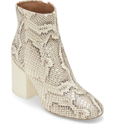 Mercedes Castillo Madox Bootie In Natural Snake