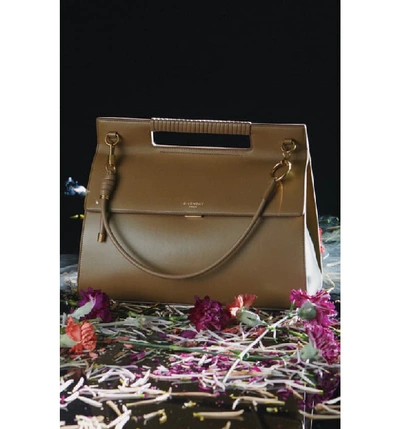 Givenchy Whip Large Smooth Leather Bag In Taupe