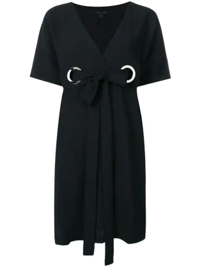 Armani Exchange Black Wrap Dress