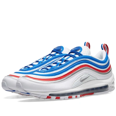 Air Max 97 White With Red And Blue Strip Air Max 97 Size Womens(10