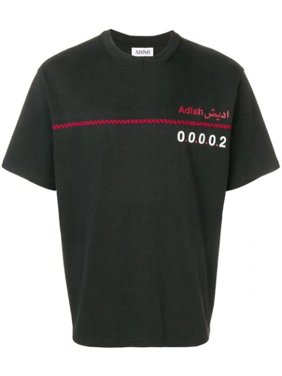 Adish Logo T-shirt In Black
