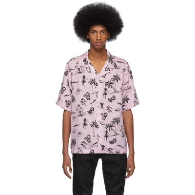 Mcq By Alexander Mcqueen Mcq Alexander Mcqueen Pink Palm Tree Billy Shirt In 5703 Pink