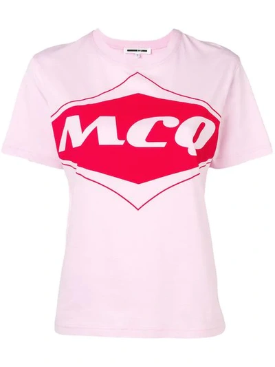 Mcq By Alexander Mcqueen Logo T-shirt In Pink