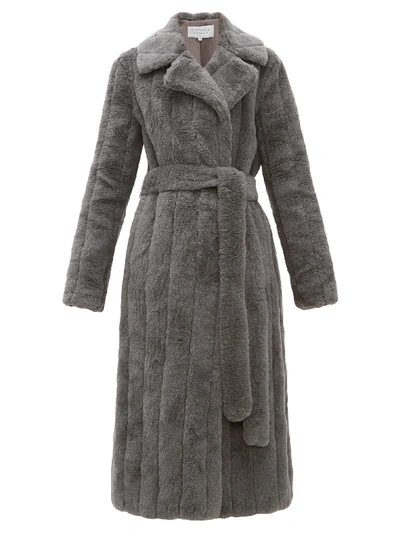 Gabriela Hearst Pavlovna Wool-cashmere Fur Trench Coat In Brown