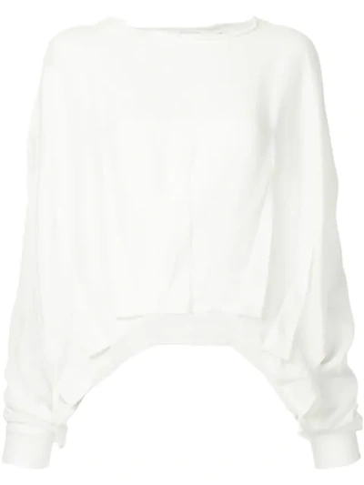 Taylor Stride Sweatshirt In White
