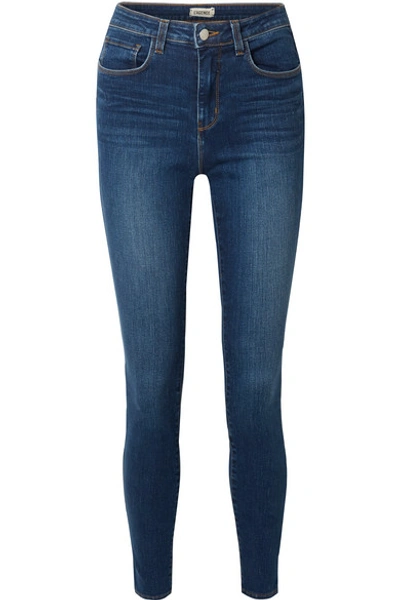 L Agence Marguerite High-rise Skinny Jeans In Dark Denim