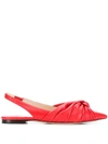 Jimmy Choo Annabell Flat Shoes In Red