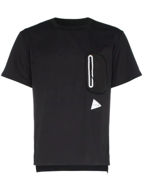 And Wander Logo-print Longline Performance T-shirt In Black | ModeSens