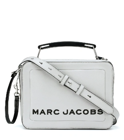 Marc Jacobs Mini Leather The Box Bag In Grey
