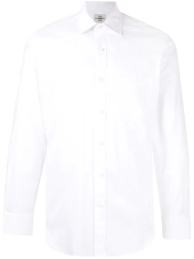 Kent & Curwen Classic Ls Shirt In White