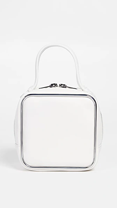 Alexander Wang Halo Supple Calf Leather Top-handle Bag In White