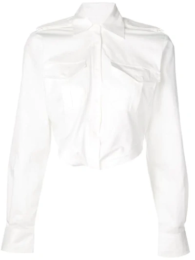 Dion Lee Loop Shirt In White