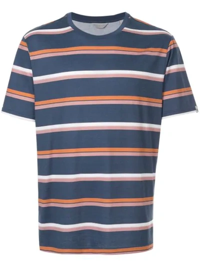 Gieves & Hawkes Striped T-shirt In Blue