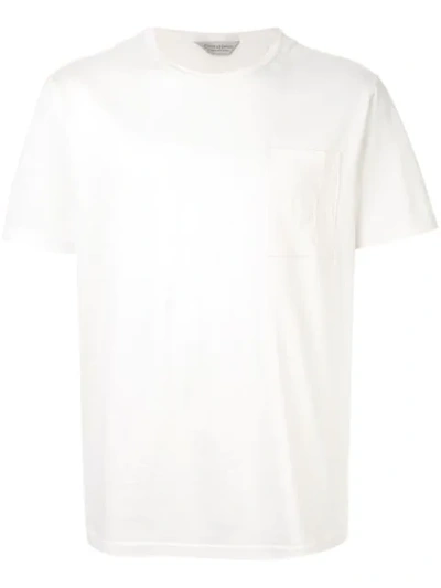 Gieves & Hawkes Chest Pocket T-shirt In White