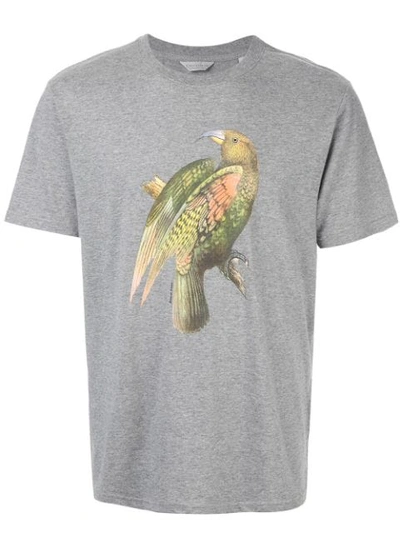 Gieves & Hawkes Bird Print T-shirt In Grey