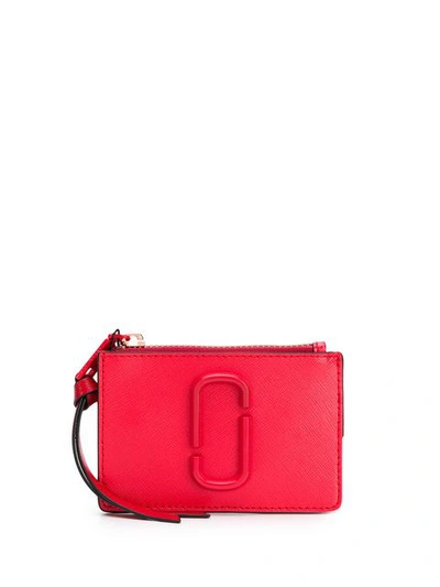 Marc Jacobs Snap Shot Compact Wallet In Red