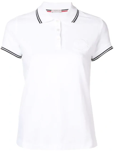 Moncler Polo Shirt In White