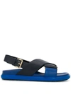 Marni Crossover Sandals - Blue