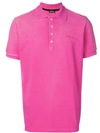 Diesel Logo Polo Shirt In Pink
