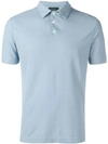 Zanone Short Sleeve Polo Shirt In Blue