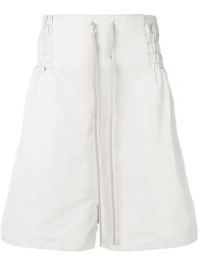 Rick Owens Knee Length Shorts In Neutrals