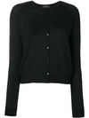 Roberto Collina Classic Knit Cardigan In Black
