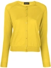 Roberto Collina Classic Small Cardigan In Yellow