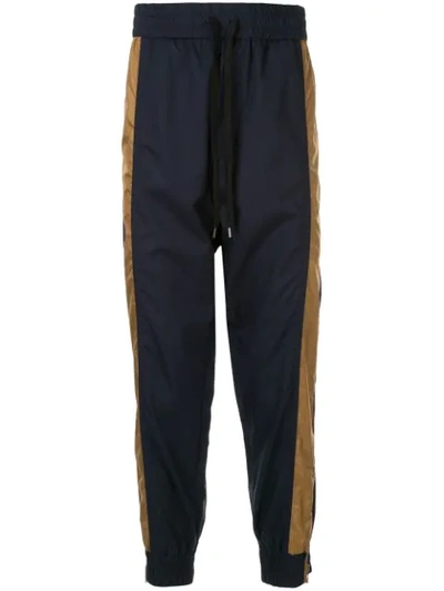 N°21 Side Stripe Track Pants In Blue