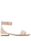 Jimmy Choo Jaimie Flat Sandals In Pink