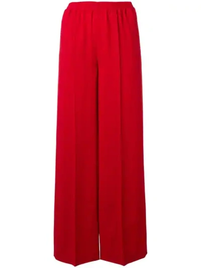 Aspesi Classic Flare Trousers In Red