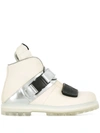 Rick Owens Buckled Snow Style Boots - White