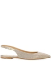 Antonio Barbato Slingback Ballerinas In Gold