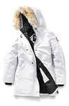 Canada Goose Victoria Down Parka With Genuine Coyote Fur Trim In Northstar White