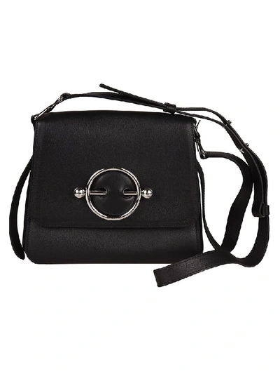 Jw Anderson Disc Shoulder Bag In Black