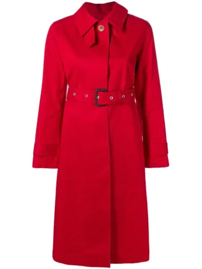 Mackintosh Red & Fawn Bonded Cotton Single-breasted Trench Coat Lr-061/cb