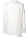 Isabel Benenato Linen White Shirt